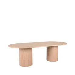 Eettafel Oliva Naturel Eikenhout ovaal 240cm