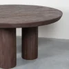 Eettafel Olly Espresso Mangohout 150cm Rond