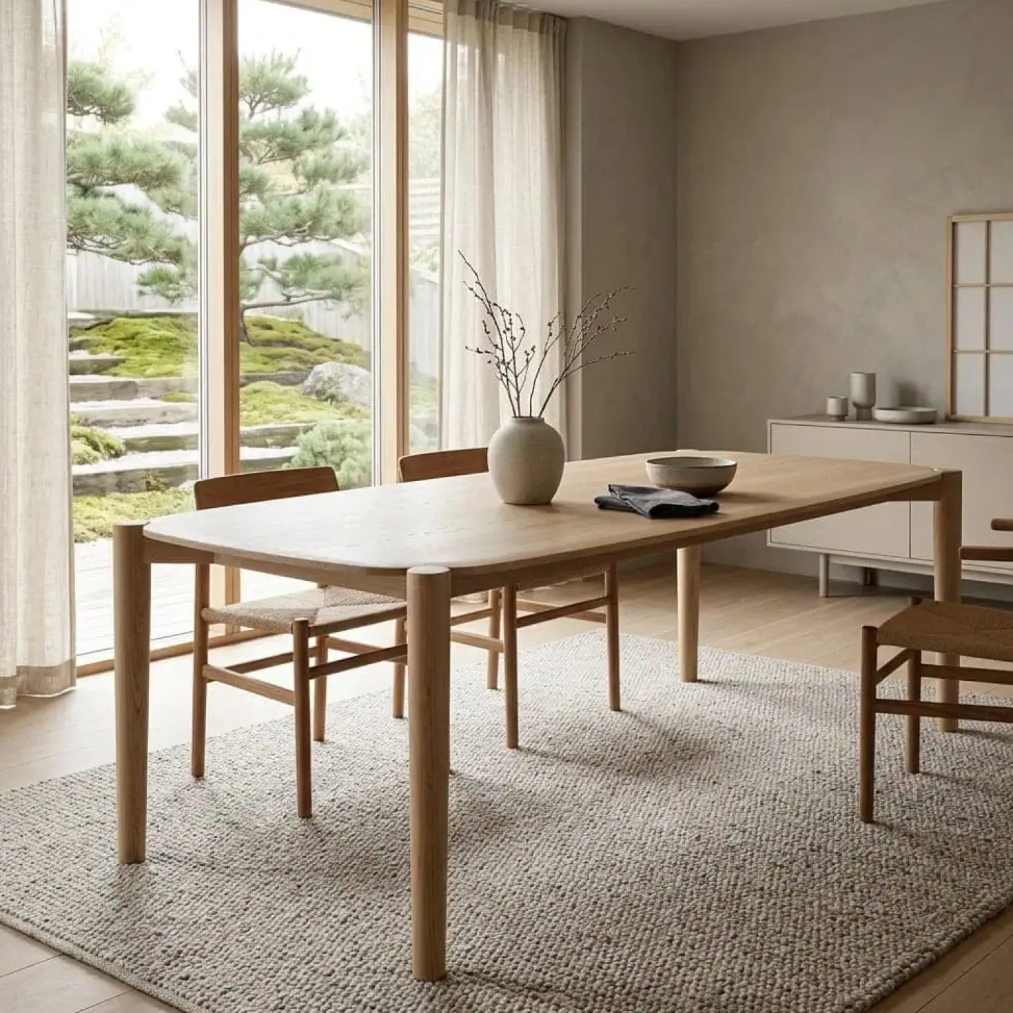 Eettafel Selbu eikenhout 240cm