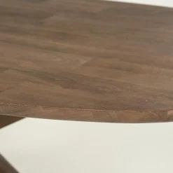Eettafel Tycho ovaal Lichtbruin mangohout 160cm