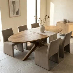 Eettafel Tycho ovaal Lichtbruin mangohout 210cm