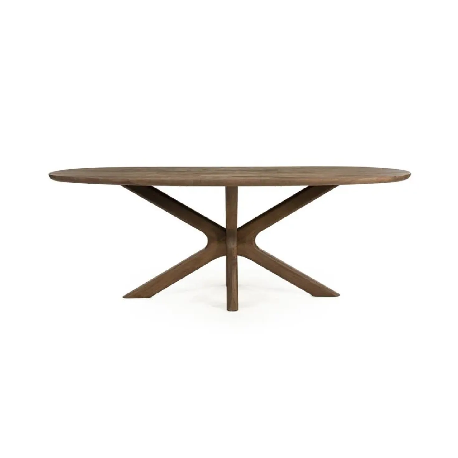 Eettafel Tycho ovaal Lichtbruin mangohout 210cm