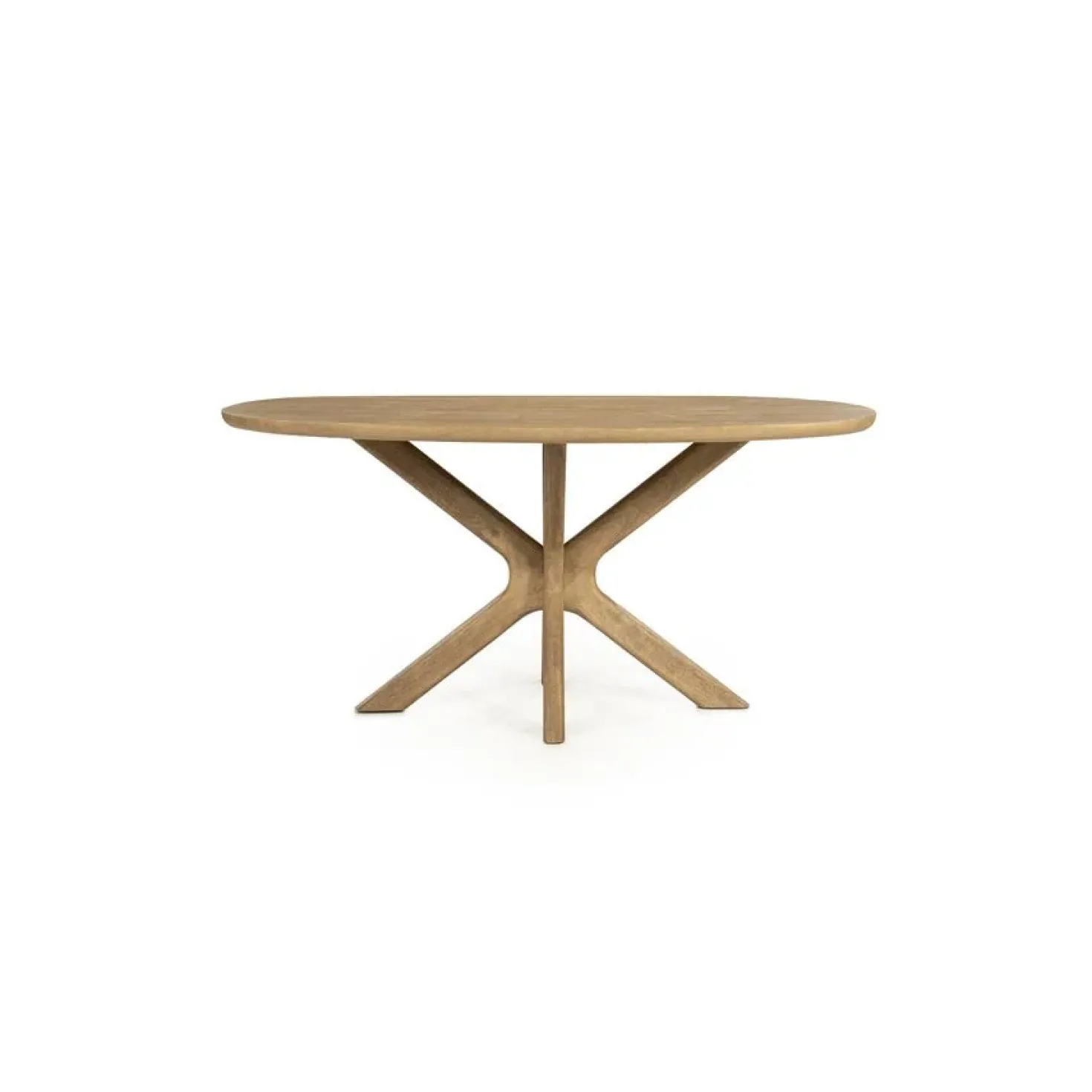 Eettafel Tycho ovaal Naturel mangohout 160cm