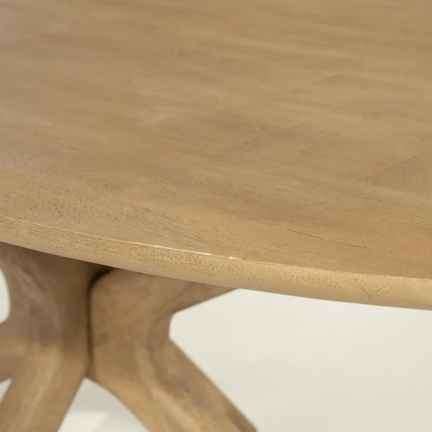Eettafel Tycho ovaal Naturel mangohout 210cm