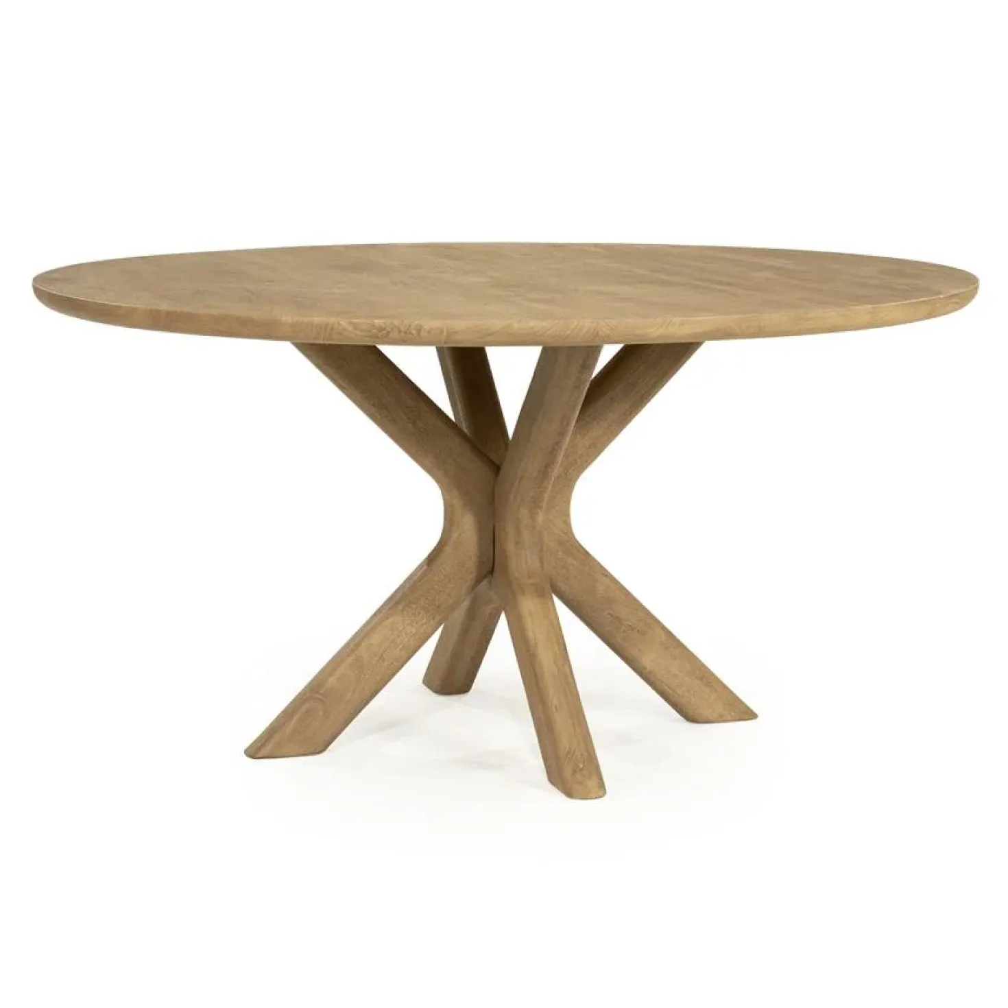 Eettafel Tycho rond Naturel mangohout 150cm