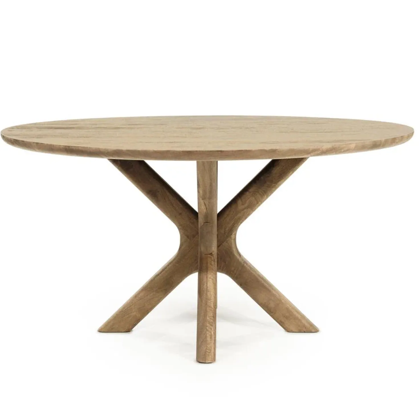 Eettafel Tycho rond Naturel mangohout 150cm