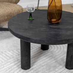 Eira Salontafel zwart Rond 80cm