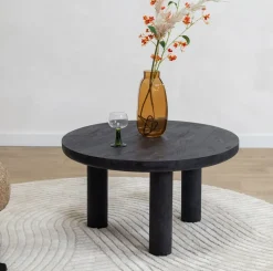 Eira Salontafel zwart Rond 80cm