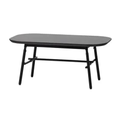 Elegance Salontafel mangohout/metaal zwart 100cm