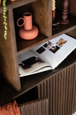Eleonora boekenkast Remi 2-drs. 96cm bruin