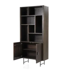 Eleonora boekenkast Remi 2-drs. 96cm bruin