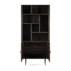 Eleonora boekenkast Remi 2-drs. 96cm bruin