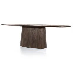 Eleonora eettafel Aron ovaal 250×110 bruin