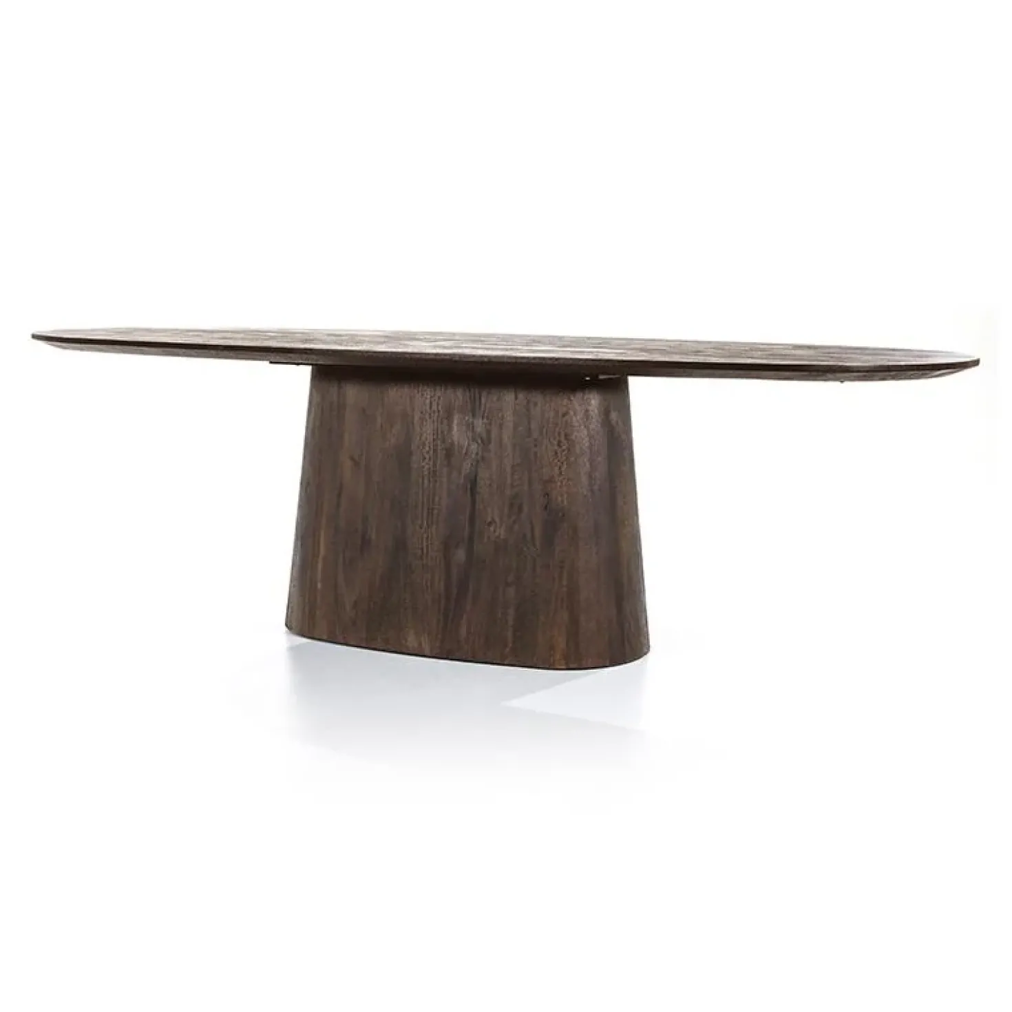 Eleonora eettafel Aron ovaal 300×110 bruin