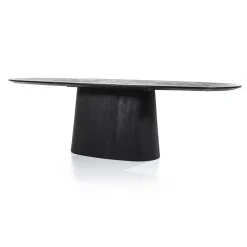 Eleonora eettafel Aron ovaal 200×110 zwart