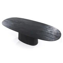 Eleonora eettafel Aron ovaal 250×110 zwart