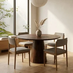 Eleonora eettafel Aron rond 130 bruin