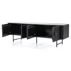 Eleonora tv meubel Remi 4-drs. 170cm zwart