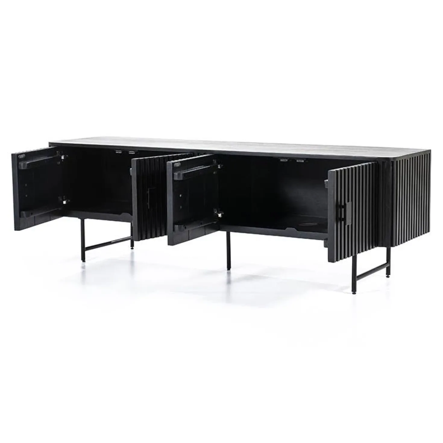 Eleonora tv meubel Remi 4-drs. 170cm zwart