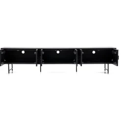 Eleonora tv meubel Remi 6-drs. 250cm zwart