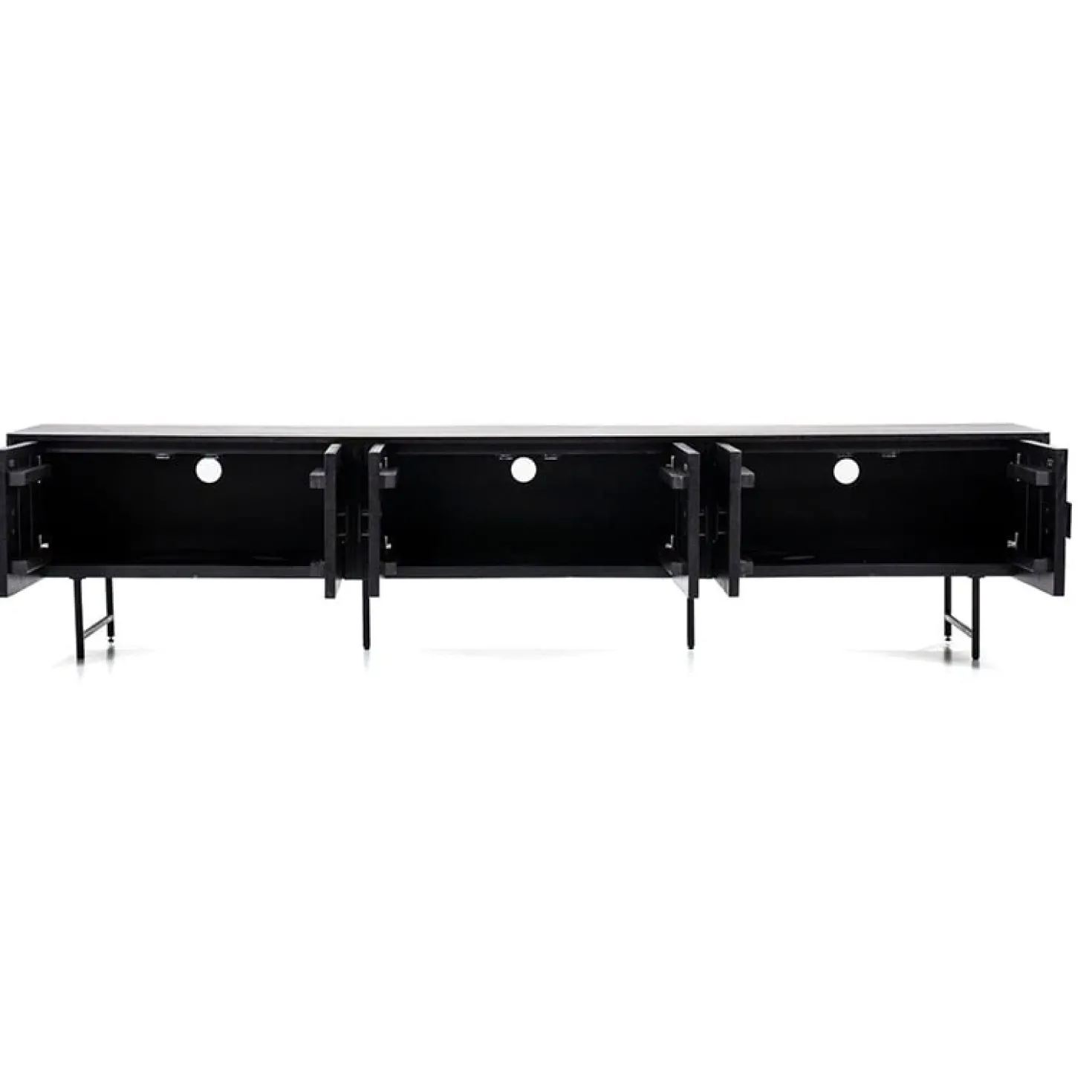 Eleonora tv meubel Remi 6-drs. 250cm zwart