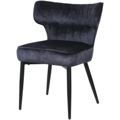 Elin Eetkamerstoel Antraciet Velvet
