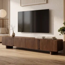 Elin Tv meubel Walnoot Pootjes 230 cm