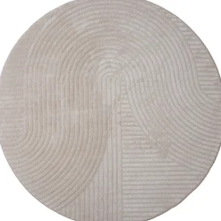 Ella vloerkleed Beige Rond 200x200cm