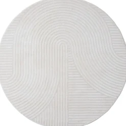 Ella vloerkleed Crème Rond 200x200cm