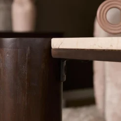 Elodie Bijzettafel Creme Marmer 57 cm