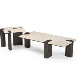 Elodie Salontafel Creme Marmer 128 cm