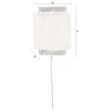 Elon 1-lichts Wandlamp Wit