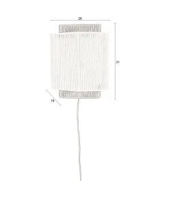 Elon 1-lichts Wandlamp Wit