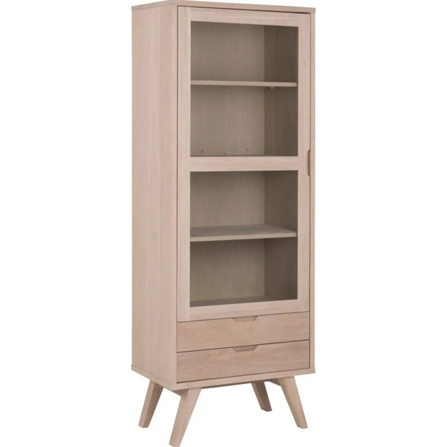 Eloria Vitrinekast hoog Naturel 72cm