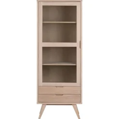 Eloria Vitrinekast hoog Naturel 72cm