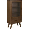 Eloria Vitrinekast laag Bruin 72cm