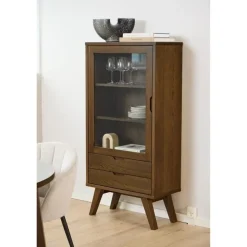 Eloria Vitrinekast laag Bruin 72cm