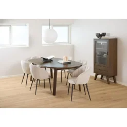 Eloria Vitrinekast laag Bruin 72cm
