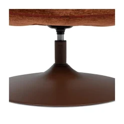 Elvi Draaifauteuil chenille structuur roestbruin
