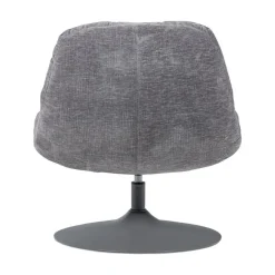 Elvi Draaifauteuil chenille structuur lichtgrijs