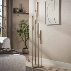 Elvira 5-lichts Vloerlamp getrapt Beige