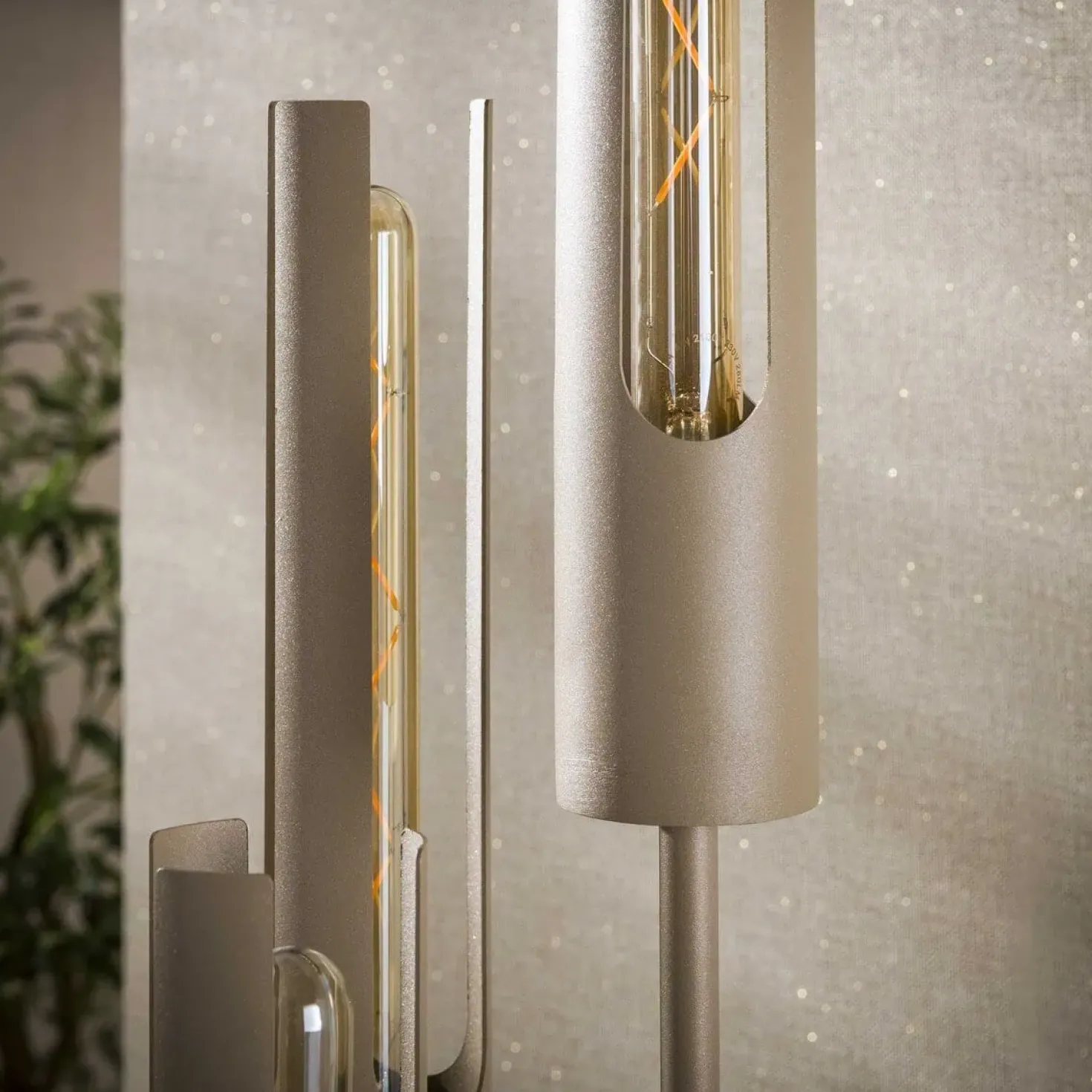 Elvira 5-lichts Vloerlamp getrapt Beige
