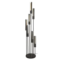 Elvira 7-lichts Vloerlamp getrapt Zwart