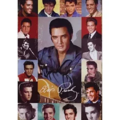 Elvis Collage - metalen bord