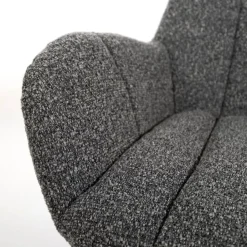 Elvis draaifauteuil Boucle Antraciet