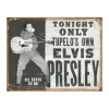 Elvis Presley tonight only - metalen bord