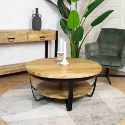 Emmy salontafel industrieel 90cm