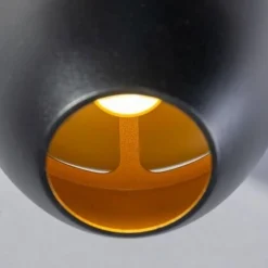 ETH Claire 4-lichts hanglamp zwart/goud