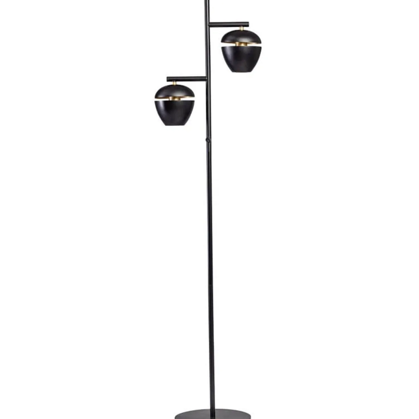 ETH Claire 2-lichts vloerlamp zwart/goud