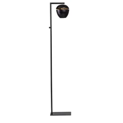 ETH Claire 1-lichts vloerlamp zwart/goud